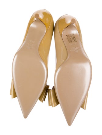 Valentino Patent Leather Bow Accents Pumps