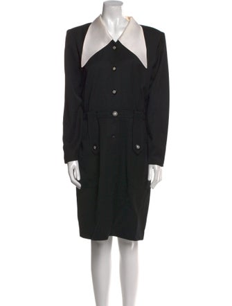 Valentino Wool Knee-Length Dress