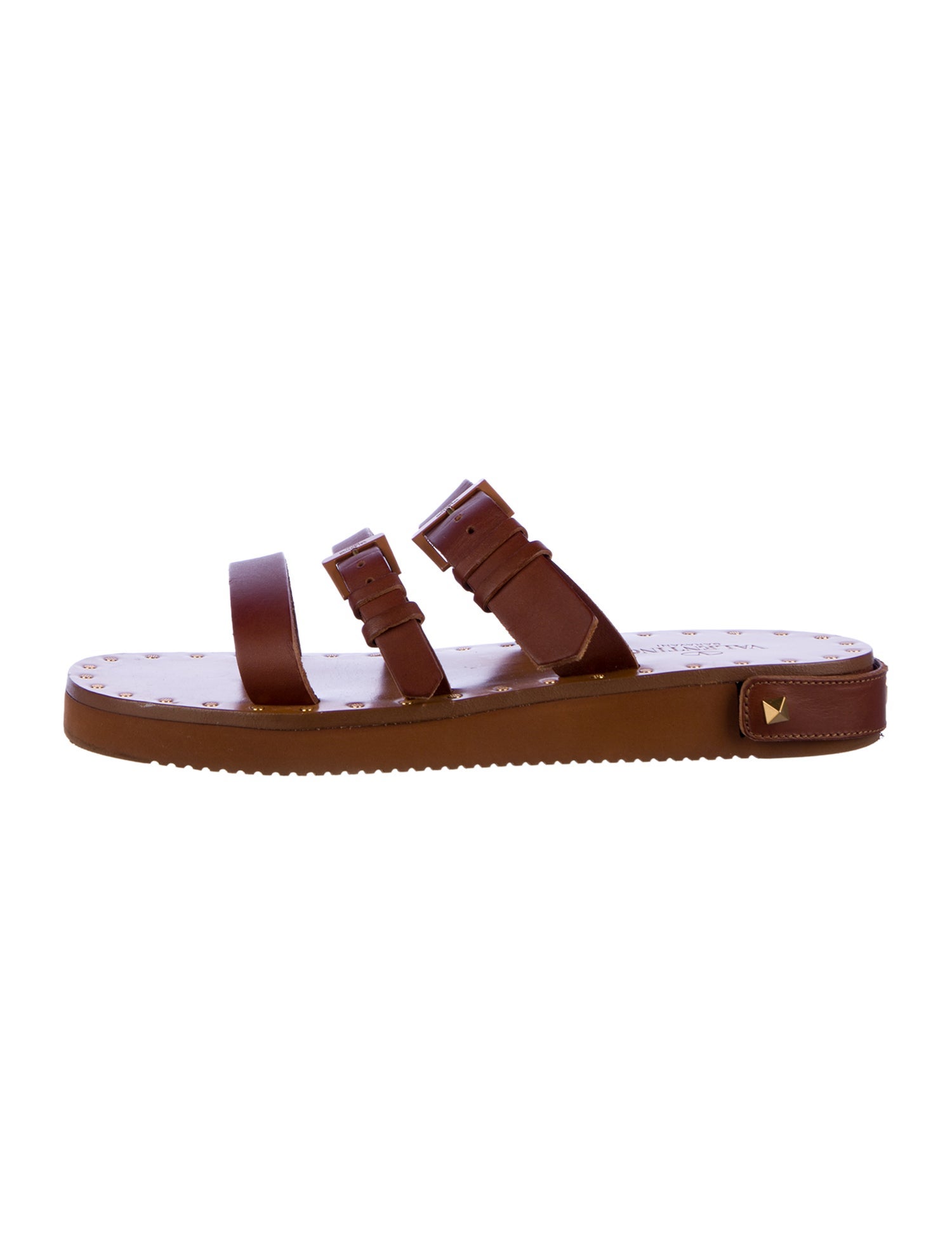 Valentino Leather Slides