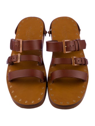 Valentino Leather Slides