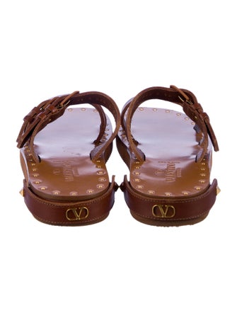Valentino Leather Slides