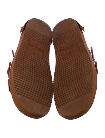 Valentino Leather Slides