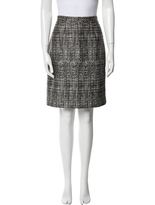 Valentino Tweed Pattern Knee-Length Skirt