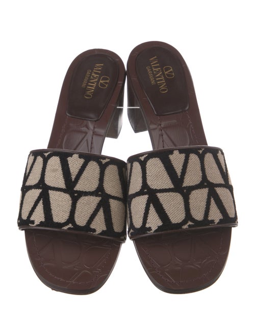 Valentino Patterned Slides