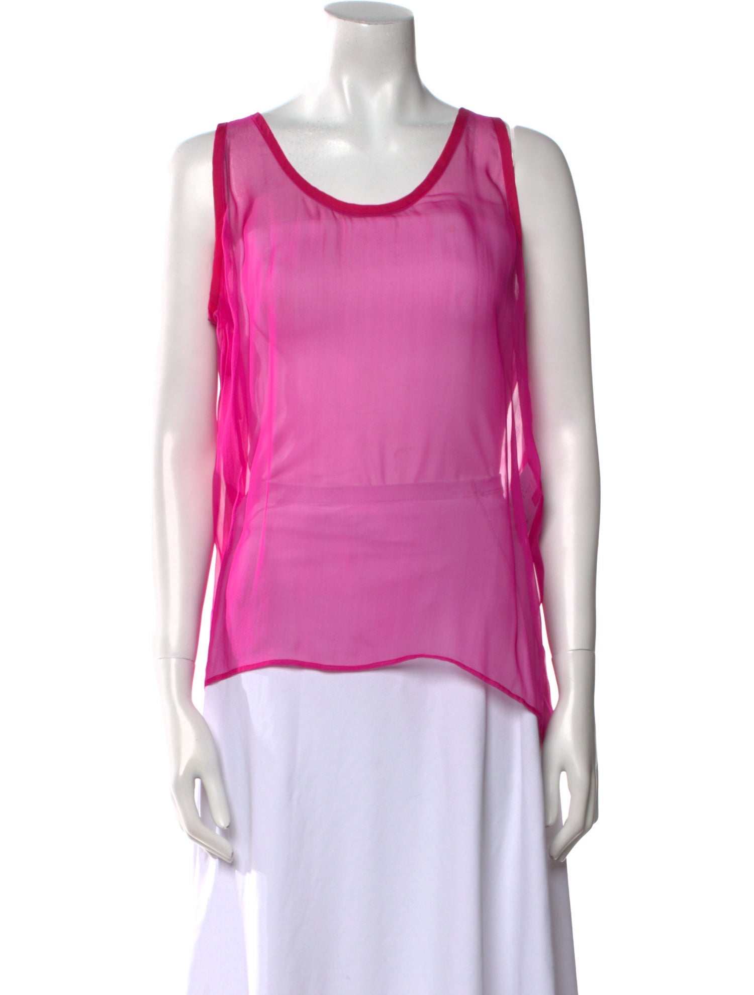 Valentino Silk Scoop Neck Top