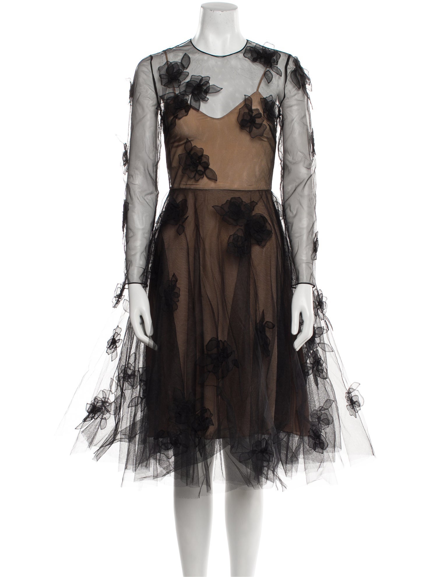 Valentino Graphic Print Midi Length Dress