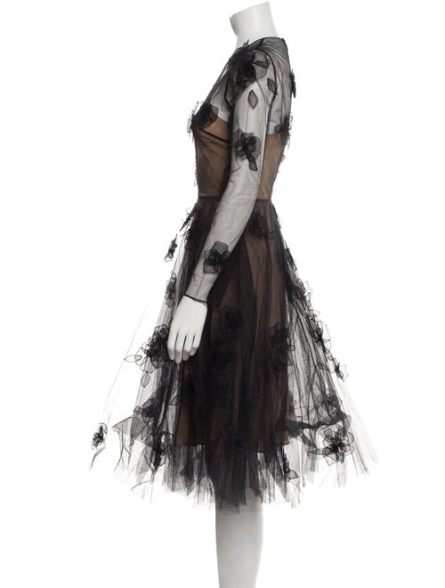 Valentino Graphic Print Midi Length Dress