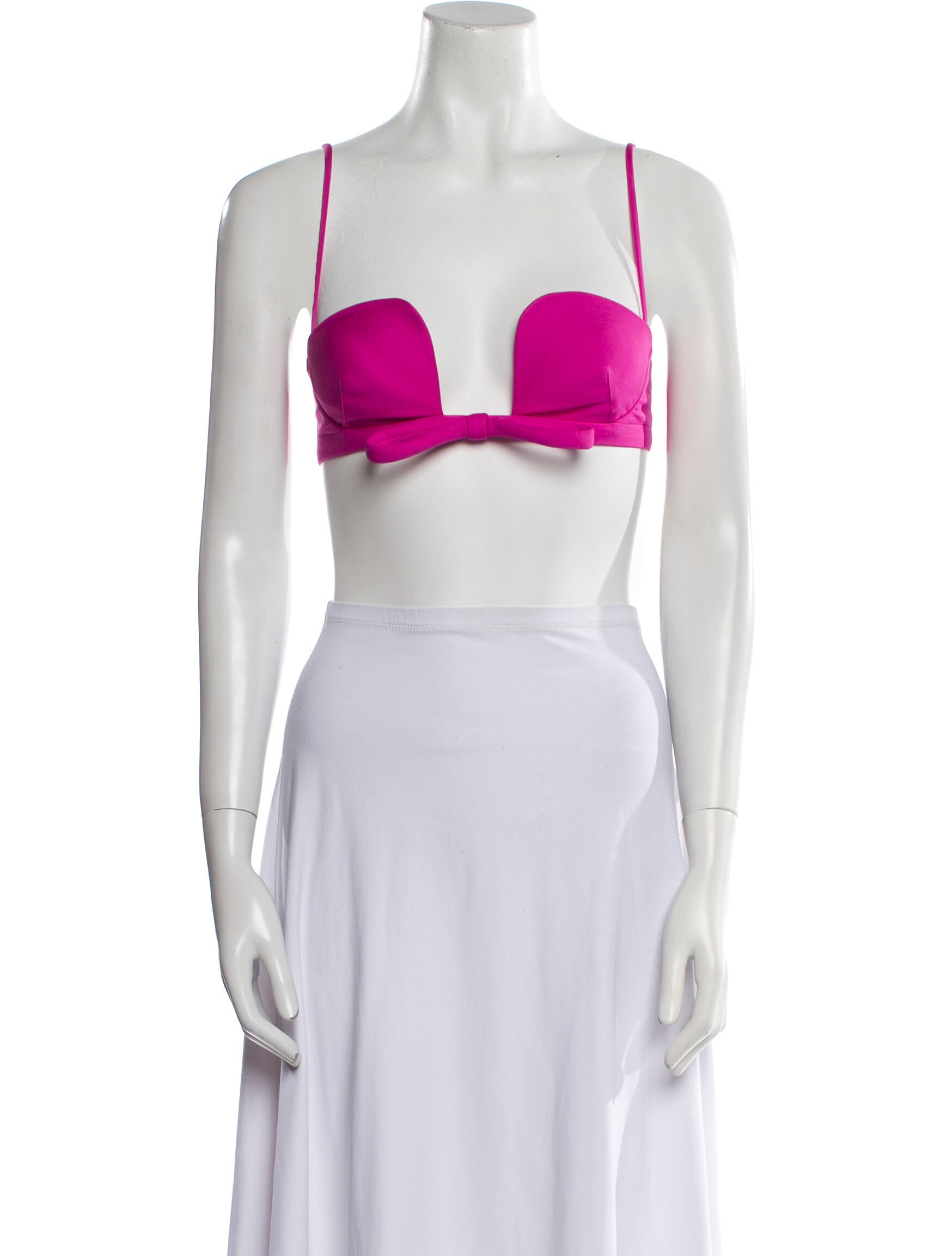 Valentino Virgin Wool Square Neckline Crop Top