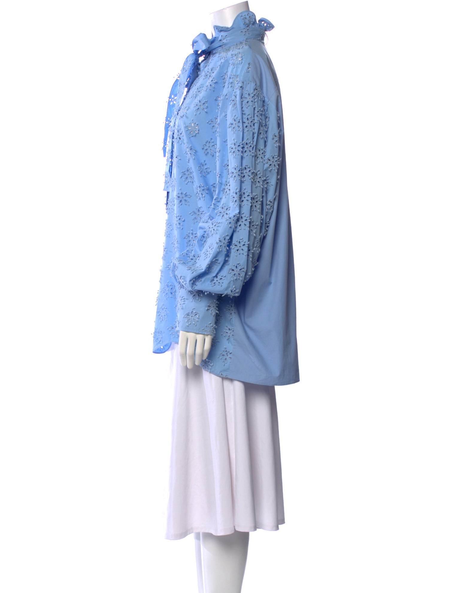 Valentino Mock Neck Long Sleeve Sweatshirt