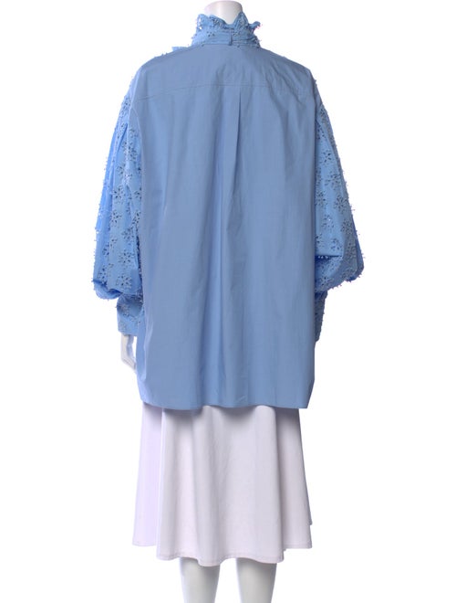 Valentino Mock Neck Long Sleeve Sweatshirt