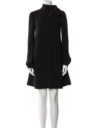 Valentino Mock Neck Mini Dress