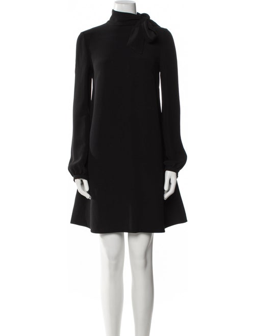 Valentino Mock Neck Mini Dress