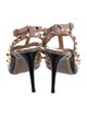 Valentino Rockstud Accents Patent Leather T-Strap Pumps