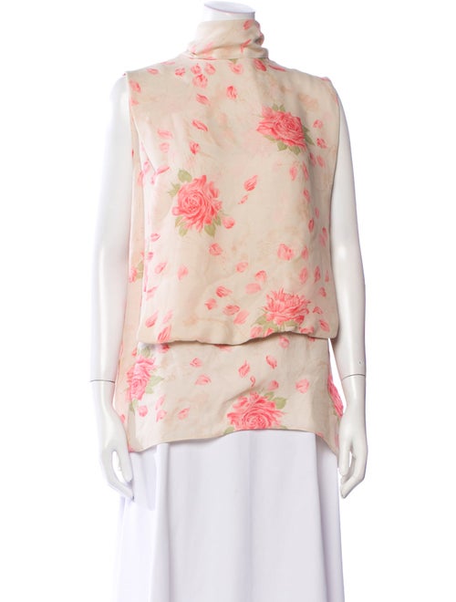 Valentino Silk Floral Print Blouse
