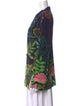 Valentino Silk Printed Button-Up Top