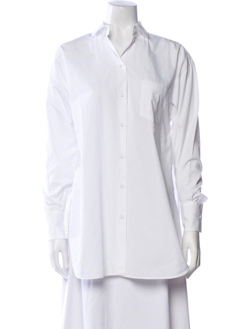 Valentino Long Sleeve Button-Up Top