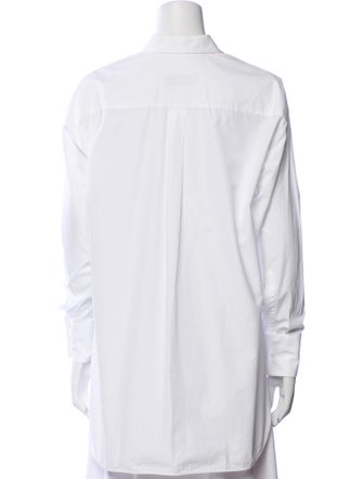 Valentino Long Sleeve Button-Up Top
