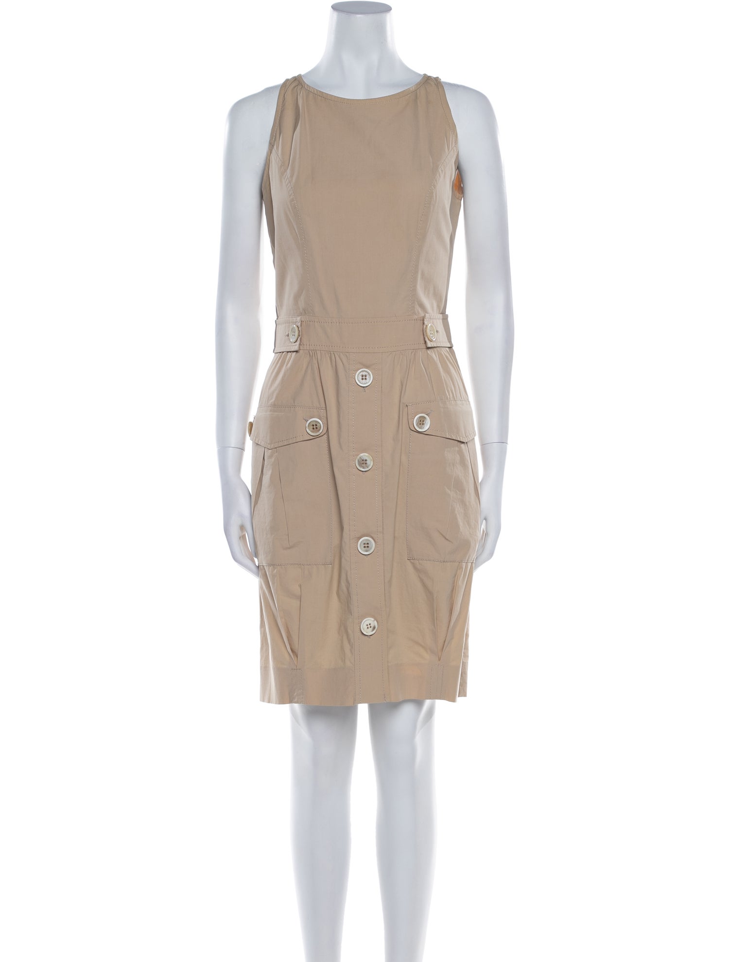 Valentino Bateau Neckline Knee-Length Dress