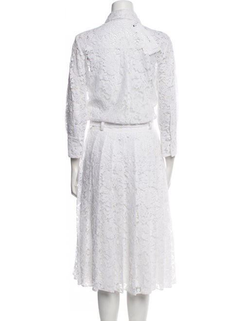 Valentino Lace Pattern Midi Length Dress