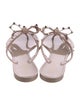 Valentino Rockstud Accents Rubber Flip Flops