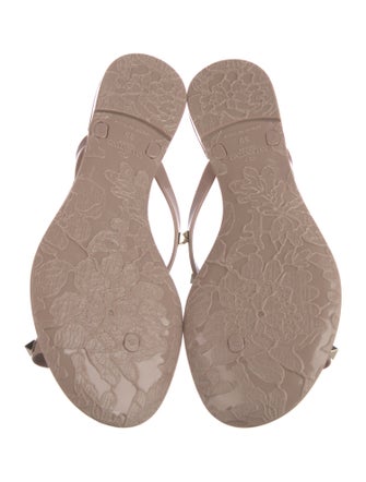Valentino Rockstud Accents Rubber Flip Flops