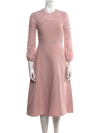 Valentino Virgin Wool Midi Length Dress