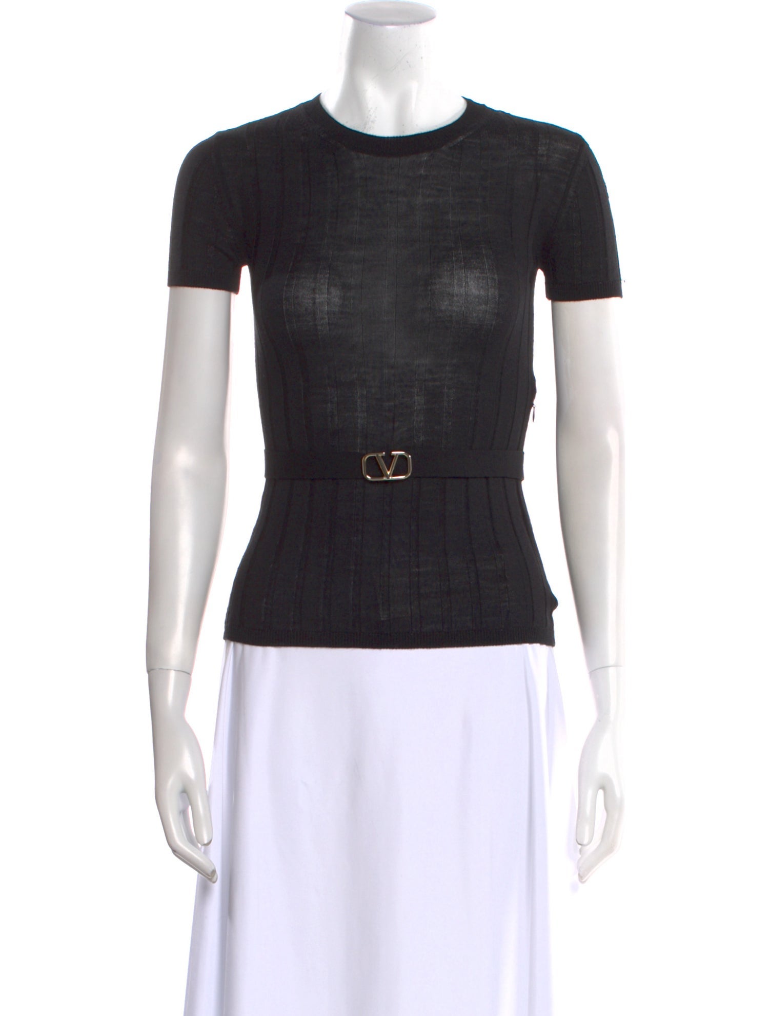 Valentino Virgin Wool Crew Neck Sweater w/ Tags