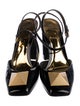 Valentino Rockstud Accents Patent Leather Slingback Pumps
