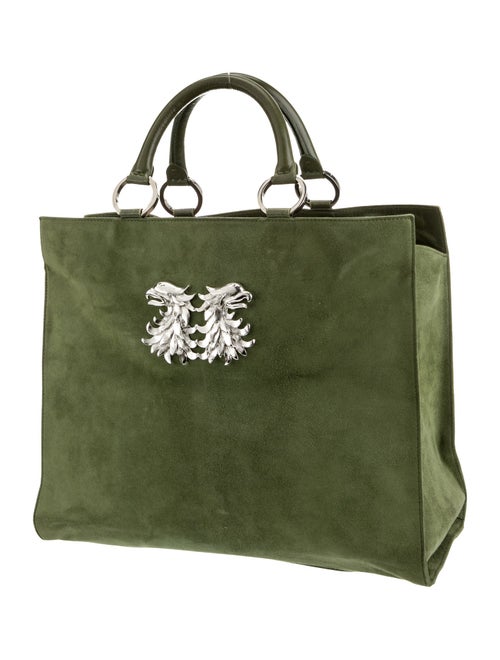 Valentino Suede Top Handle Bag