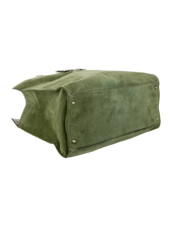 Valentino Suede Top Handle Bag