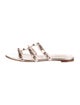 Valentino Rockstud Accents Leather Slides
