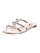 Valentino Rockstud Accents Leather Slides