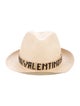 Borsalino x Valentino Straw Woven Fedora Hat