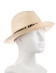Borsalino x Valentino Straw Woven Fedora Hat