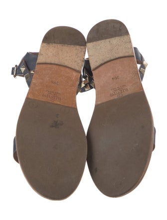 Valentino Rockstud Accents Leather Gladiator Sandals