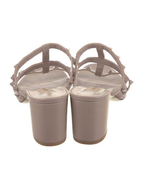 Valentino Rockstud Accents Leather Slides