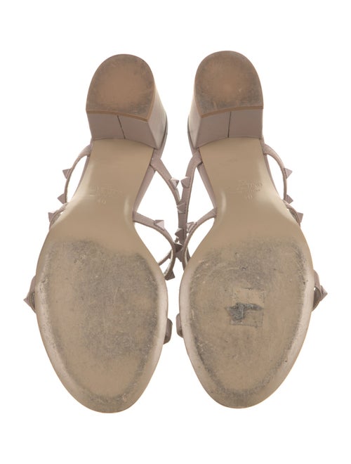 Valentino Rockstud Accents Leather Slides