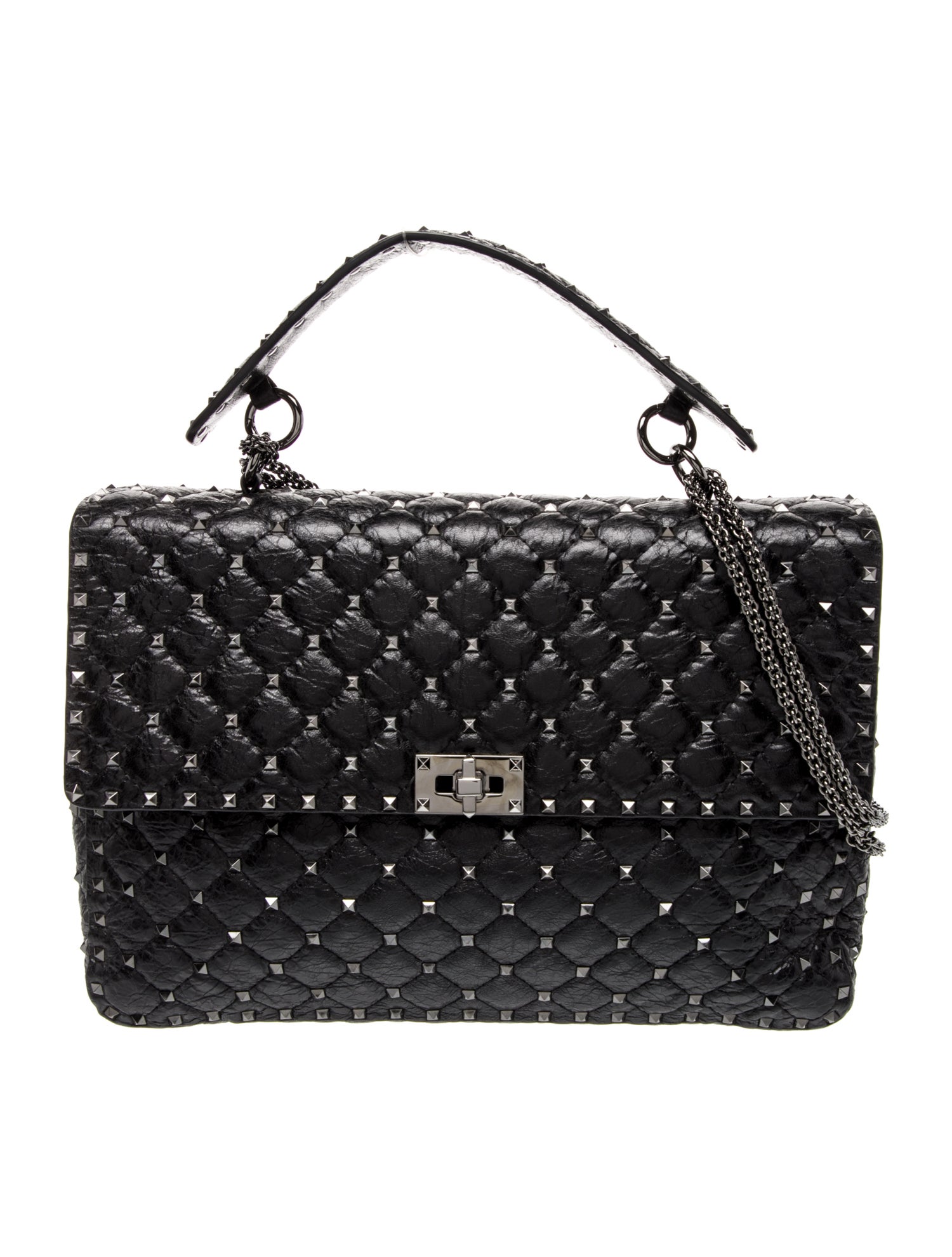 Valentino Quilted Top Handle Bag