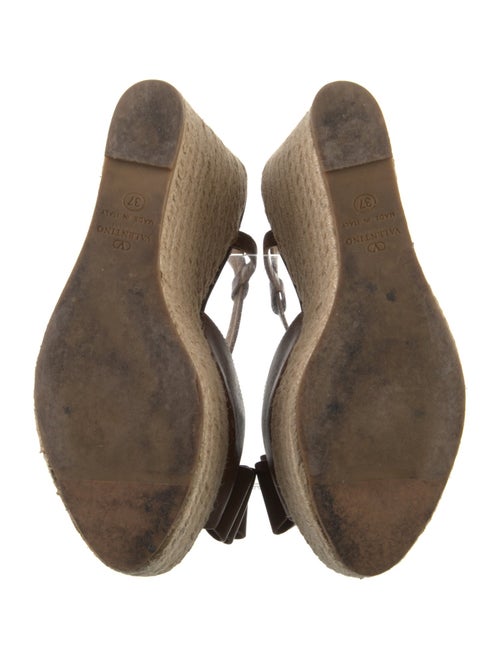 Valentino Rockstud Accents Leather Espadrilles