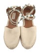 Valentino Rockstud Accents Leather Espadrilles