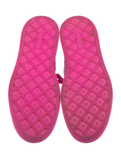 Valentino Rockstud Accents Leather Sneakers