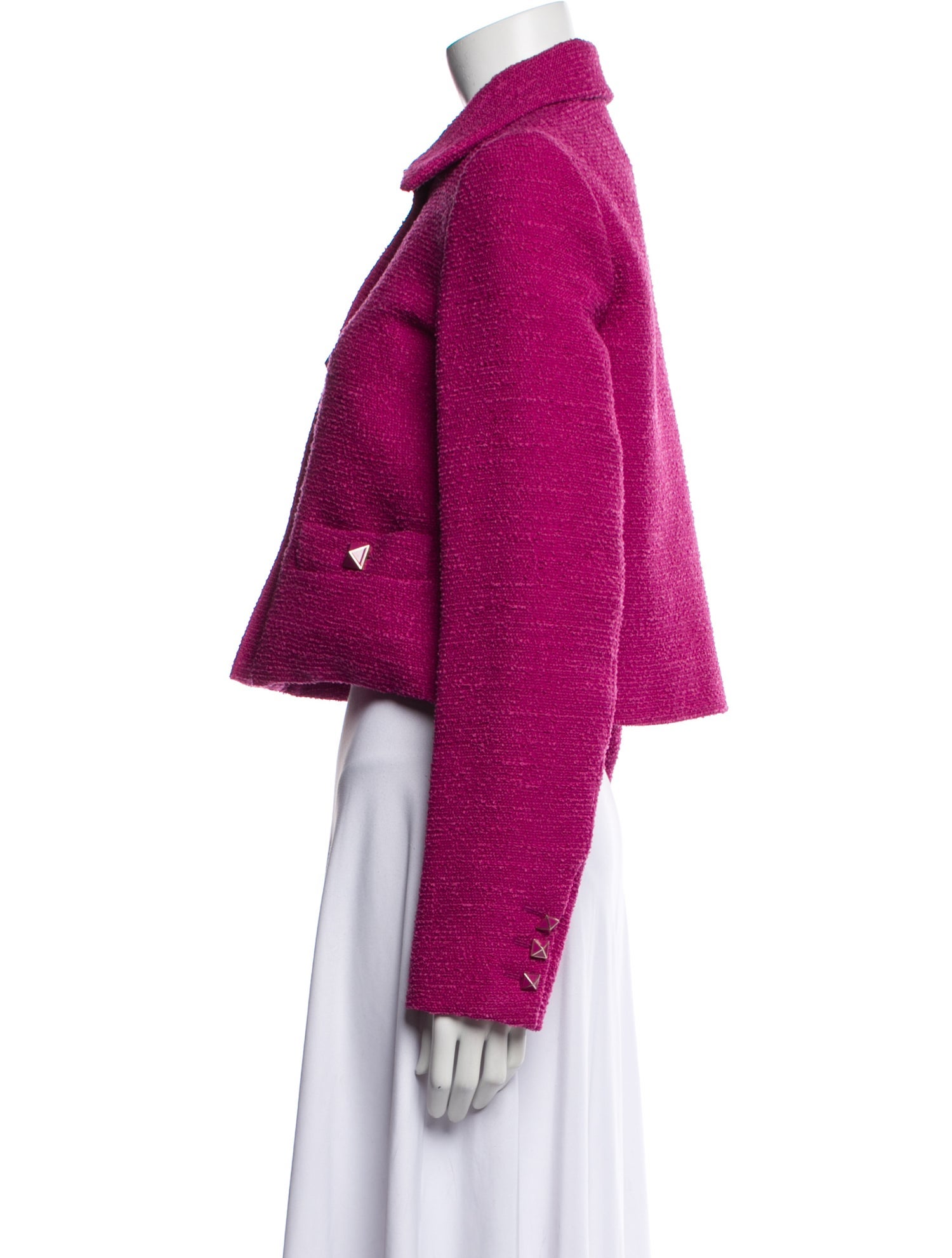 Valentino Virgin Wool Tweed Pattern Evening Jacket