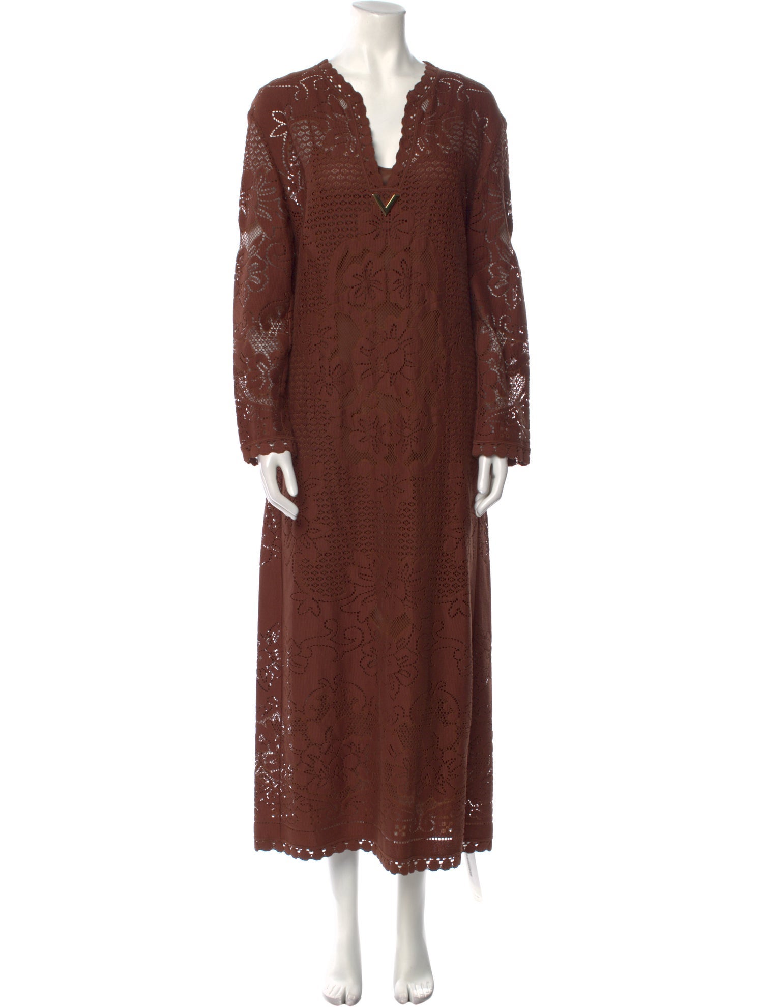 Valentino Printed Long Dress