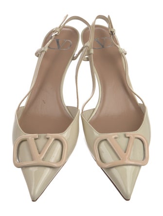 Valentino Leather Slingback Pumps