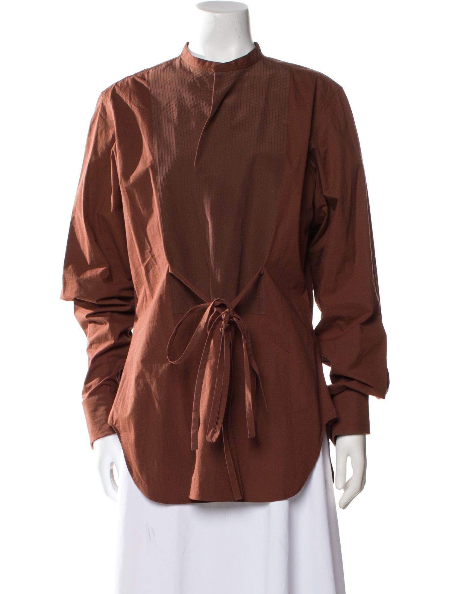 Valentino Mock Neck Long Sleeve Top