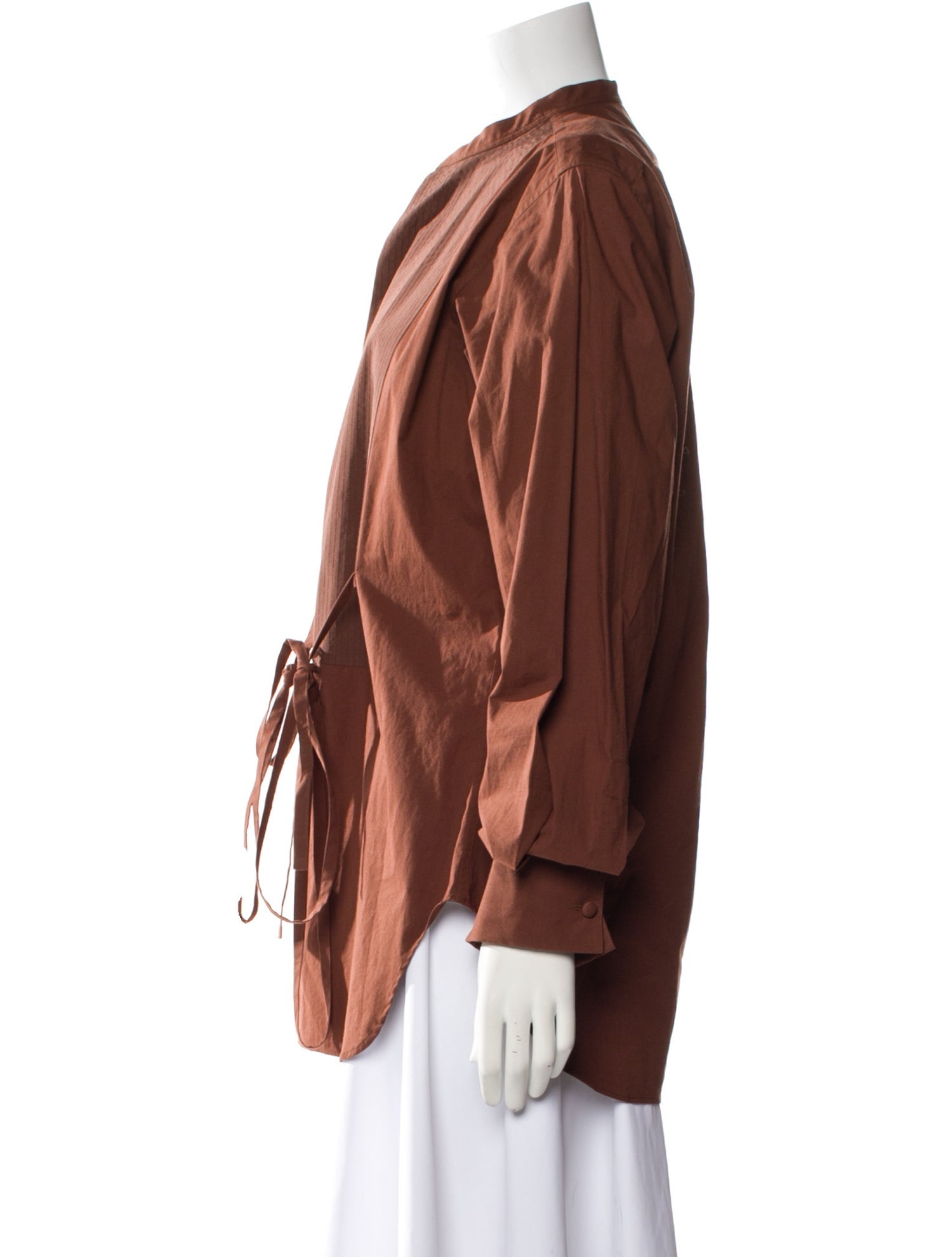 Valentino Mock Neck Long Sleeve Top