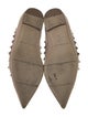 Valentino Rockstud Accents Patent Leather Flats