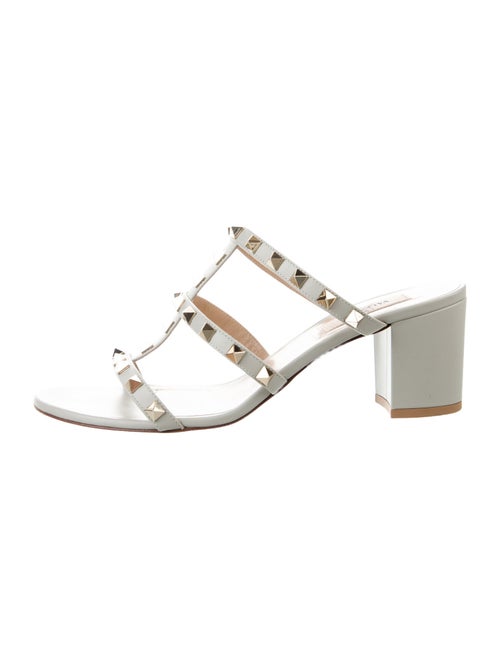 Valentino Rockstud Accents Leather Gladiator Sandals