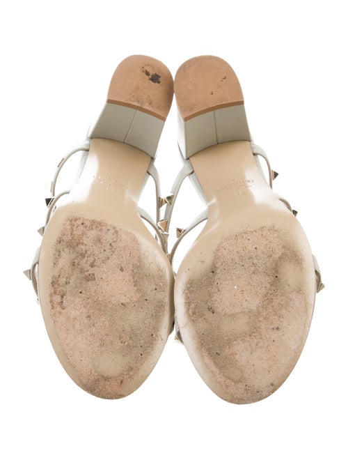 Valentino Rockstud Accents Leather Gladiator Sandals
