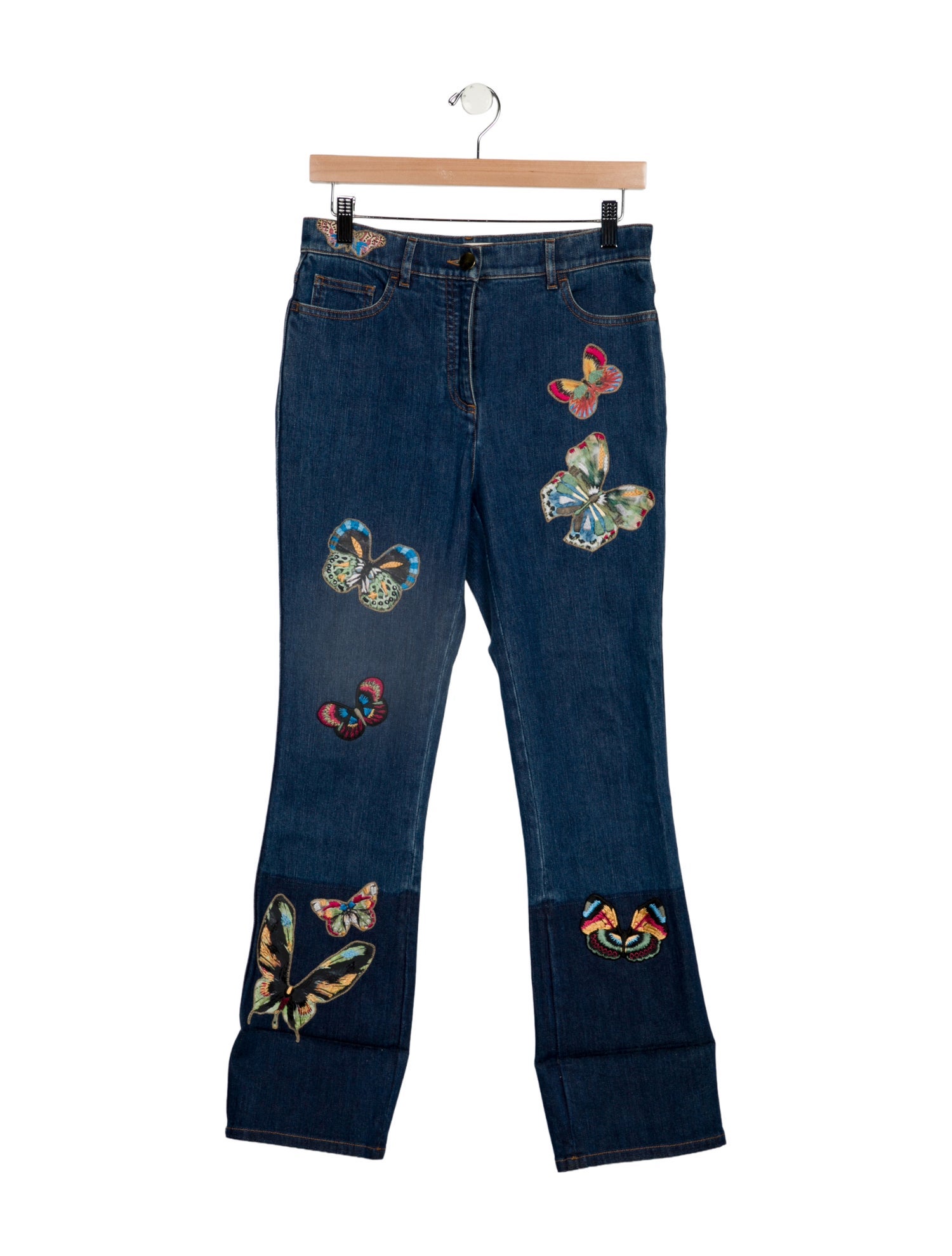 Valentino High-Rise Wide Leg Jeans
